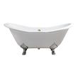 bathtub x Streamline Bath Bathroom Tub White  Soaking Clawfoot Tub