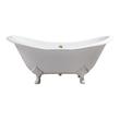 clawfoot tub shower ideas Streamline Bath Bathroom Tub White  Soaking Clawfoot Tub