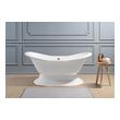 clear bath tubs Streamline Bath Bathroom Tub White  Soaking Freestanding Tub
