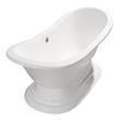 shower tub base Streamline Bath Bathroom Tub White  Soaking Freestanding Tub