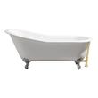 bathtub with stand for adults Streamline Bath Bathroom Tub White Soaking Clawfoot Tub