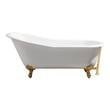 garden tub faucet parts Streamline Bath Bathroom Tub White Soaking Clawfoot Tub