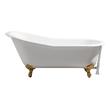 washroom bathtub Streamline Bath Bathroom Tub White Soaking Clawfoot Tub