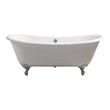 4 piece bathtub Streamline Bath Bathroom Tub White Soaking Clawfoot Tub