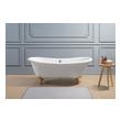 top mount bathtub faucet Streamline Bath Bathroom Tub White Soaking Clawfoot Tub