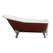 bathtub door ideas Streamline Bath Bathroom Tub Red Soaking Clawfoot Tub