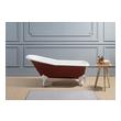 bathtub fitting in bathroom Streamline Bath Bathroom Tub Red Soaking Clawfoot Tub