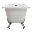 old fashioned tub Streamline Bath Bathroom Tub White Soaking Clawfoot Tub