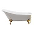best freestanding bathtubs Streamline Bath Bathroom Tub White Soaking Clawfoot Tub
