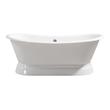 bathtub stopper kit Streamline Bath Bathroom Tub White Soaking Freestanding Tub
