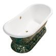 cedar bath tub Streamline Bath Bathroom Tub Green, Gold Soaking Freestanding Tub
