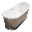 free tubs Streamline Bath Bathroom Tub Silver Soaking Freestanding Tub