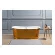 59 inch freestanding whirlpool tub Streamline Bath Bathroom Tub Gold Soaking Freestanding Tub