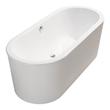 installing a free standing bath Streamline Bath Bathroom Tub White Soaking Freestanding Tub