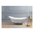 used soaking tub Streamline Bath Bathroom Tub White Soaking Clawfoot Tub