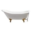 bathtub shop Streamline Bath Bathroom Tub White Soaking Clawfoot Tub