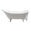 feet bathtub Streamline Bath Bathroom Tub White Soaking Clawfoot Tub