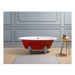 old bathtub spout Streamline Bath Bathroom Tub Red Soaking Clawfoot Tub
