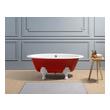 jacuzzi whirlpool bath drain plug Streamline Bath Bathroom Tub Red Soaking Clawfoot Tub