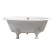 59 clawfoot tub Streamline Bath Bathroom Tub White Soaking Clawfoot Tub