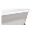 double ended whirlpool bath Streamline Bath Set of Bathroom Tub and Faucet White Soaking Clawfoot Tub