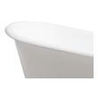 bathtub base trim Streamline Bath Set of Bathroom Tub and Faucet White Soaking Clawfoot Tub