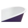 resin bathtub Streamline Bath Set of Bathroom Tub and Faucet Purple Soaking Clawfoot Tub
