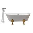 free standing bathtub ideas Streamline Bath Set of Bathroom Tub and Faucet Purple Soaking Clawfoot Tub