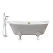 best folding bathtub Streamline Bath Set of Bathroom Tub and Faucet Purple Soaking Clawfoot Tub