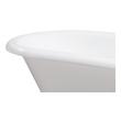 single piece tub shower Streamline Bath Set of Bathroom Tub and Faucet White Soaking Clawfoot Tub