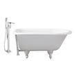 places to buy bathtubs near me Streamline Bath Set of Bathroom Tub and Faucet White Soaking Clawfoot Tub