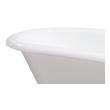 double ended clawfoot tub Streamline Bath Set of Bathroom Tub and Faucet White Soaking Clawfoot Tub