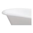 wooden tub Streamline Bath Set of Bathroom Tub and Faucet White Soaking Clawfoot Tub