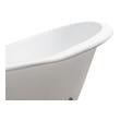 oval tub with shower Streamline Bath Set of Bathroom Tub and Faucet White  Soaking Clawfoot Tub