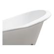 solid surface freestanding tub Streamline Bath Set of Bathroom Tub and Faucet White  Soaking Clawfoot Tub