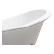 used jacuzzi tub Streamline Bath Set of Bathroom Tub and Faucet White  Soaking Clawfoot Tub