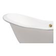 top tub Streamline Bath Set of Bathroom Tub and Faucet White  Soaking Freestanding Tub