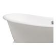 solid surface bathtub Streamline Bath Set of Bathroom Tub and Faucet White Soaking Freestanding Tub