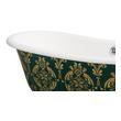 bathtub drain filter Streamline Bath Set of Bathroom Tub and Faucet Green, Gold Soaking Freestanding Tub