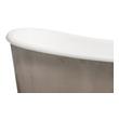 get tub Streamline Bath Set of Bathroom Tub and Faucet Silver Soaking Freestanding Tub