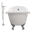 used soaking tubs for sale Streamline Bath Set of Bathroom Tub and Faucet White Soaking Clawfoot Tub