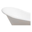 jacuzzi ideas in bathroom Streamline Bath Set of Bathroom Tub and Faucet White Soaking Clawfoot Tub
