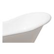 1 1 4 bathtub drain Streamline Bath Set of Bathroom Tub and Faucet White Soaking Clawfoot Tub
