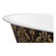 high end freestanding tubs Streamline Bath Set of Bathroom Tub and Faucet Green, Gold Soaking Clawfoot Tub