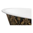 best soaking tub for two Streamline Bath Set of Bathroom Tub and Faucet Green, Gold Soaking Clawfoot Tub