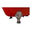 free standing tub and shower ideas Streamline Bath Set of Bathroom Tub and Faucet Red Soaking Clawfoot Tub