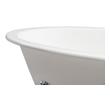 resin free standing tub Streamline Bath Set of Bathroom Tub and Faucet White Soaking Clawfoot Tub