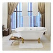 bathtub with stand for adults Streamline Bath Bathroom Tub White Soaking Clawfoot Tub