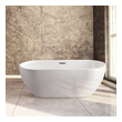 free standing bathroom Streamline Bath Bathroom Tub White Soaking Freestanding Tub