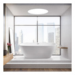 70 freestanding tub Streamline Bath Bathroom Tub White Soaking Freestanding Tub